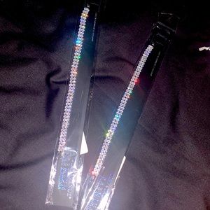 Cubic zirconia silver tennis bracelet ‼️